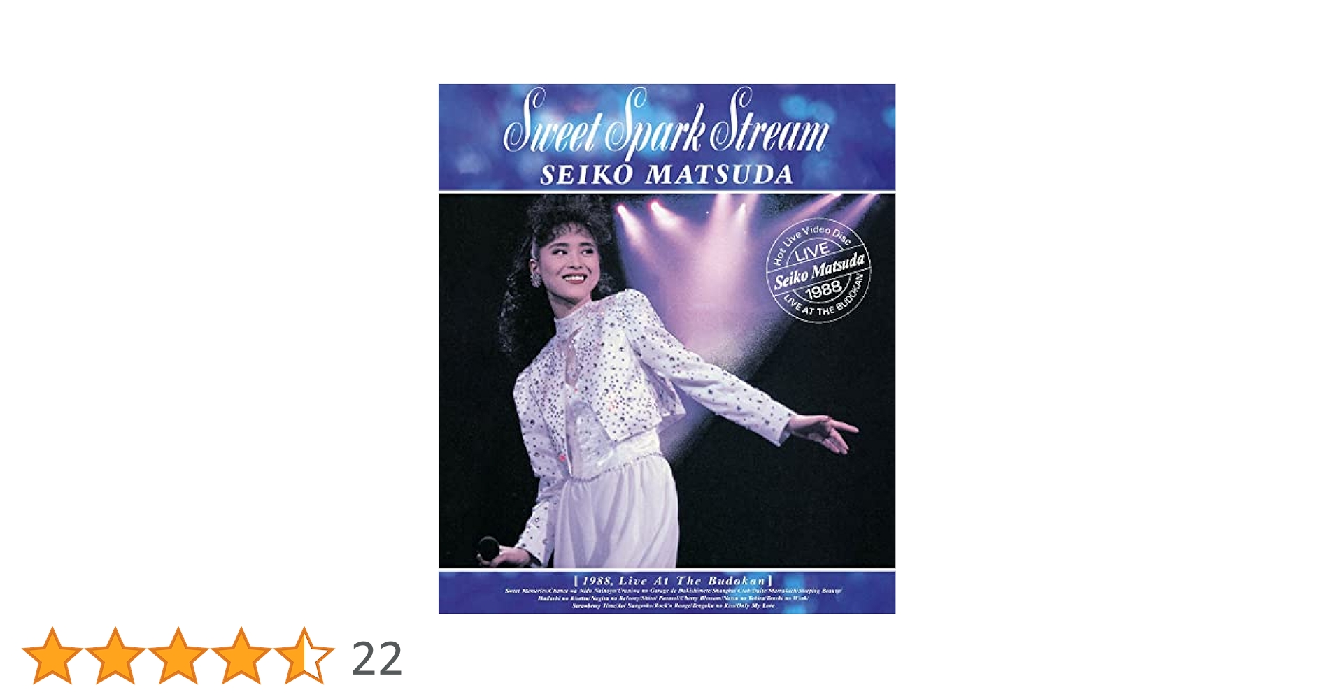 ブルーレイ 新品  松田聖子 Sweet Spark Stream Amazon.co.jp: Sweet Spark Stream (Blu-ray) (特典なし) : 松田